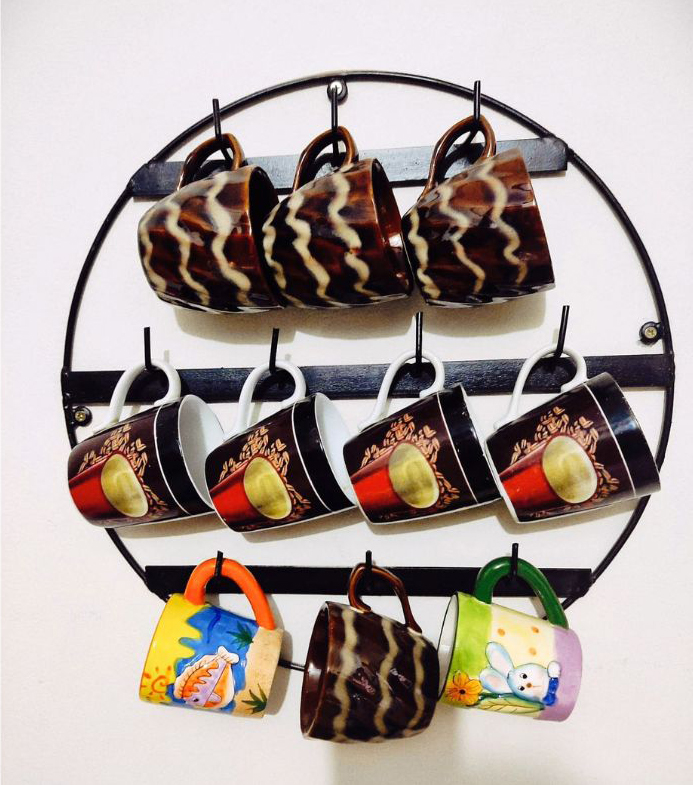 Wall-Hanging Cup-Glass Stand | ওয়াল-হ্যাঙ্গিং কাপ-গ্লাস স্ট্যান্ড